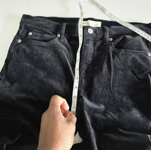 Gap Courdouy Pants Women's Black True Skinny Mid Rise Stretchy 32x29 - Picture 7 of 12